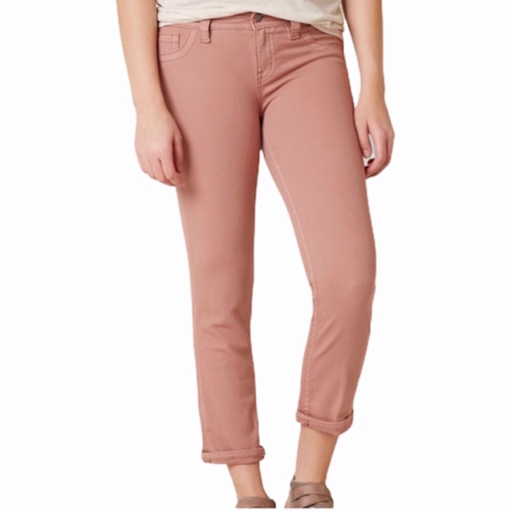 MISS ME/MID-RISE EASY CROP JEANS/DUSTY PINK/SIZE36